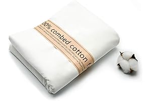 5 Yard Natural Cotton Poplin Fabric - White Muslin Fabric