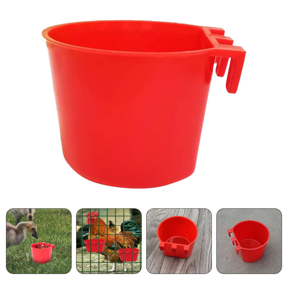 TOYANDONA 30 Comederos para Jaulas de Pájaros de Plástico PP Resistentes al Desgaste, Cuencos Colgantes Versátiles para Alimentación en Interiores y Exteriores