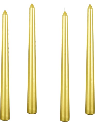 Miniatura 9 de Kemladio 8 velas cónicas rosas de 10 pulgadas, velas cónicas sin perfume que queman 8 horas, palitos de velas largas, velas de cena, velas altas,