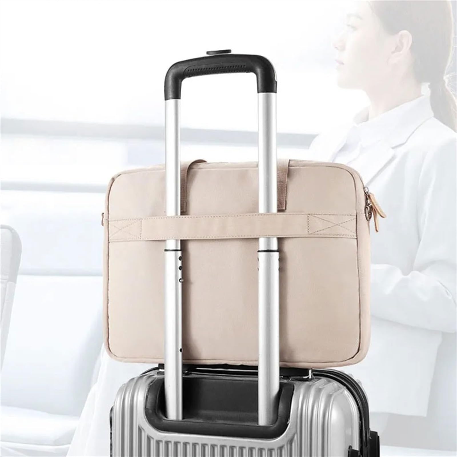 Oficina Bolsa for ordenador portátil de 14/15,6 pulgadas, maletín duradero con asa, funda protectora for Maletín