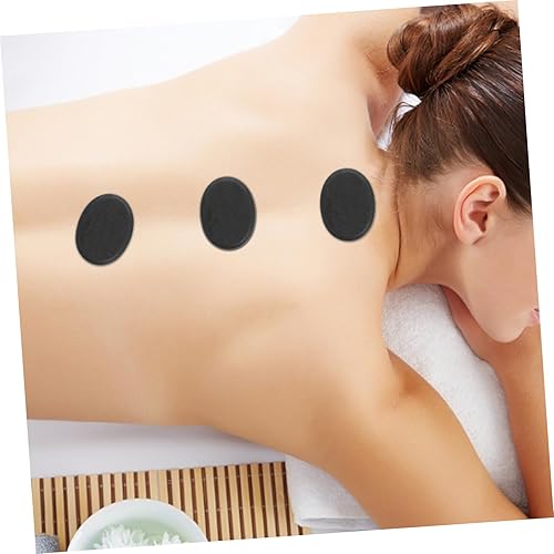 Miniatura 5 de GLEAVI 10 piezas de masaje de piedra energética portátil con calefacción para el cuerpo, masajeador corporal de spa natural, piedras calientes,