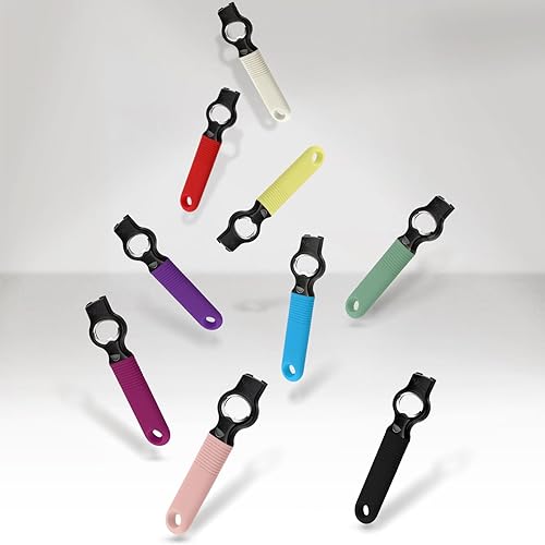 Miniatura 6 de DUNLAGUE Abrelatas magnético 2 en 1 para latas de soda y abrebotellas de cerveza para nevera, abrebotellas de 6.9 pulgadas para uñas largas,