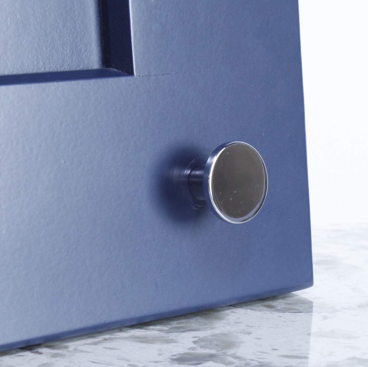 10 sztuk Century Hardware Modern 1-calowa okrągła gałka (10, polerowany chrom)