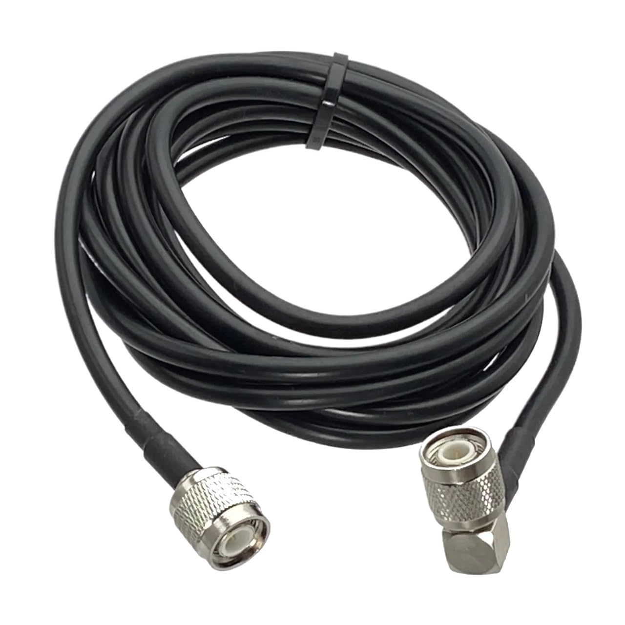 LIHUA RG58 wtyczka męska kąt prosty do wtyczki męskiej zacisk przewodu złącze koncentryczne pigtail kabel nowy 6 cali ~ 20 m (5 m)