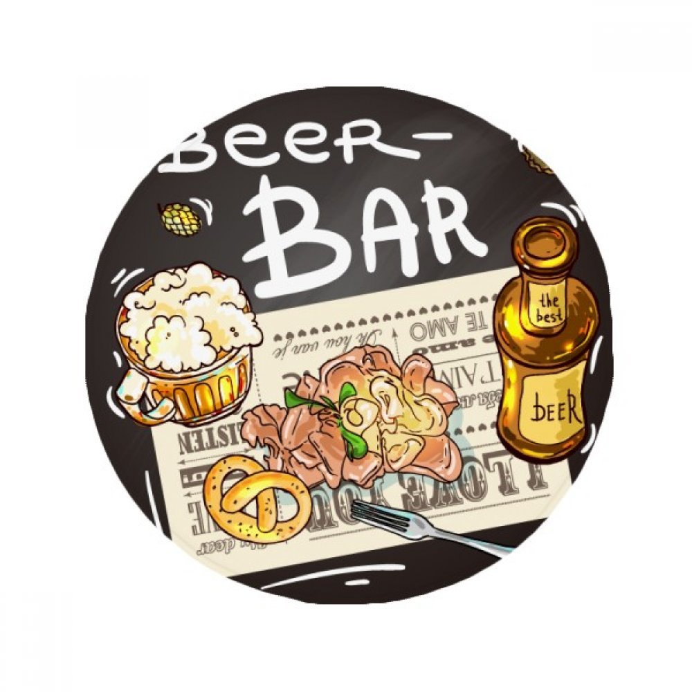 Tapis bière gourmet antidérapant pour éviter les glissades en cuisine et bar rond 50cm