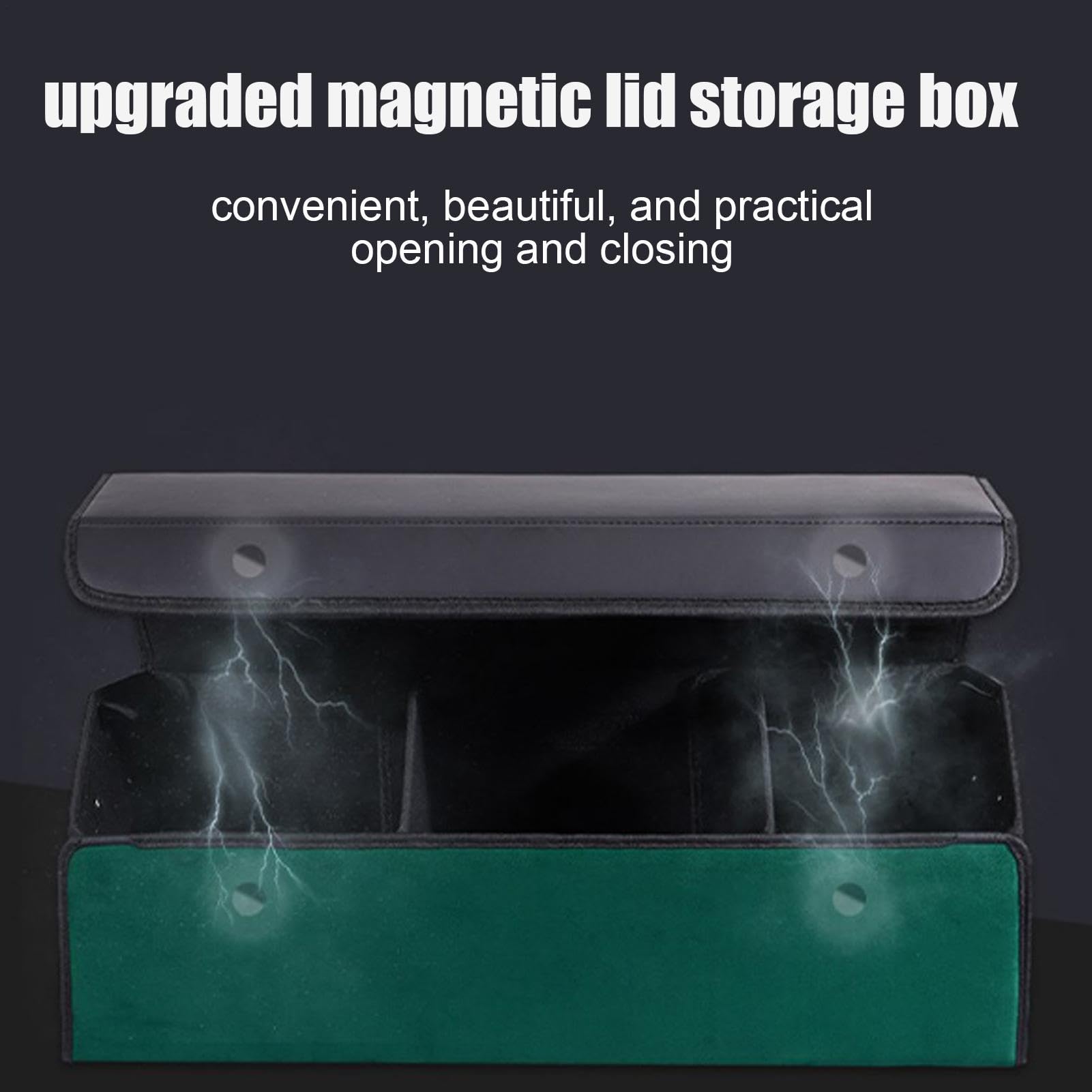 Generico Organizer Per Bagagliaio Borsa In Pelle PU | scatola pieghevole con chiusura magnetica Viaggi, Carico, Spesa, Attrezzi, Interni, Esterni, Campeggio