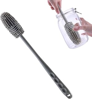 Sponge Cup Brush | Long Handle Cup Bottle Cleaning Brush | Sponge Pot Cleaner Scourer Washer for Cleaning Sports Bottles, Baby Bottles Shwing