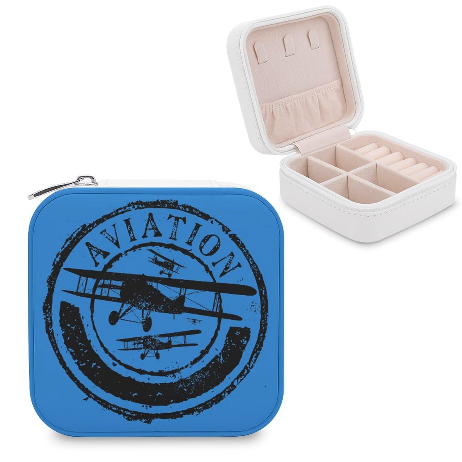 CUTJMDNGH Aviation And Airplane Jewelry Box for Women Jewellery Case Organizer Storage Boxes Craft
