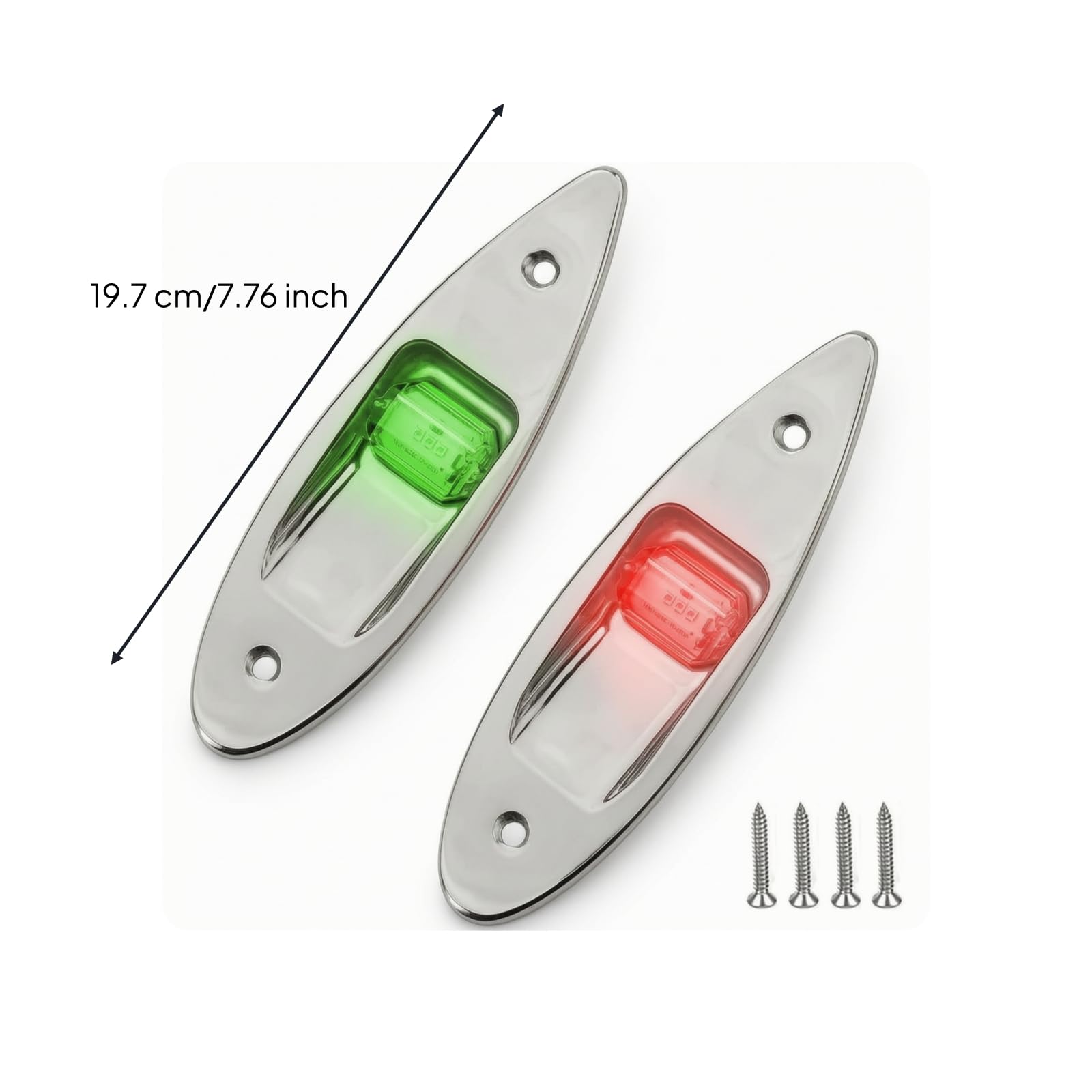 Lampe Signalisation Marine Étanche avec Support en Acier Inoxydable pour Bateau Pêche