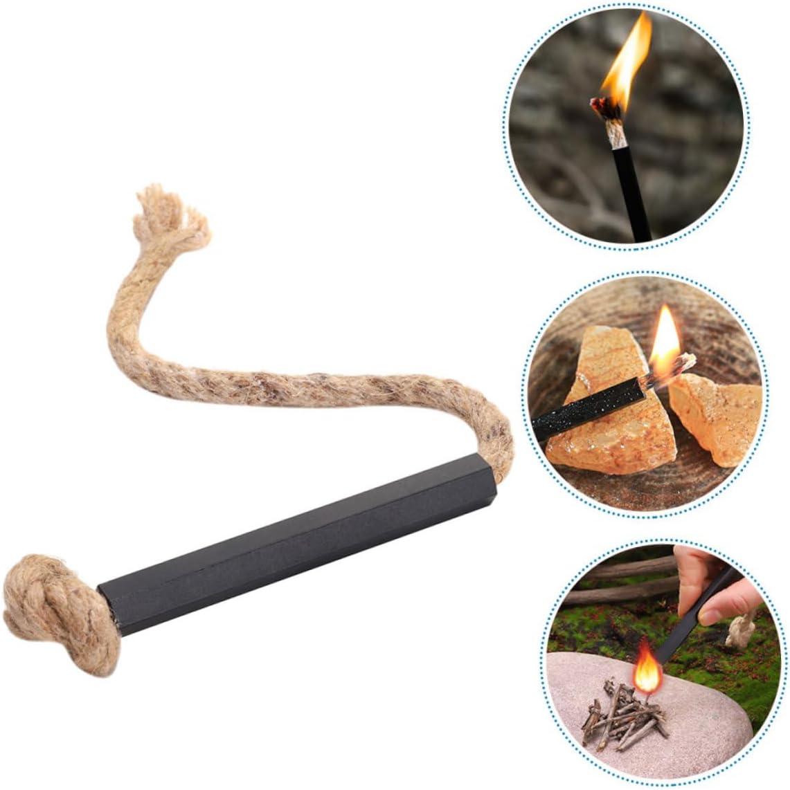 YARNOW 4pcs Fire Starter Cord Outdoor for Camping Instant Ignition Fire Ropes Portable for BBQ