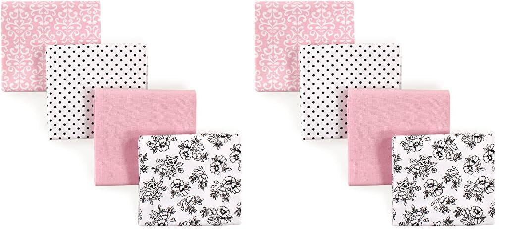 Hudson Baby Unisex Baby Cotton Flannel Receiving Blankets, Toile, One Size (Pack of 2)