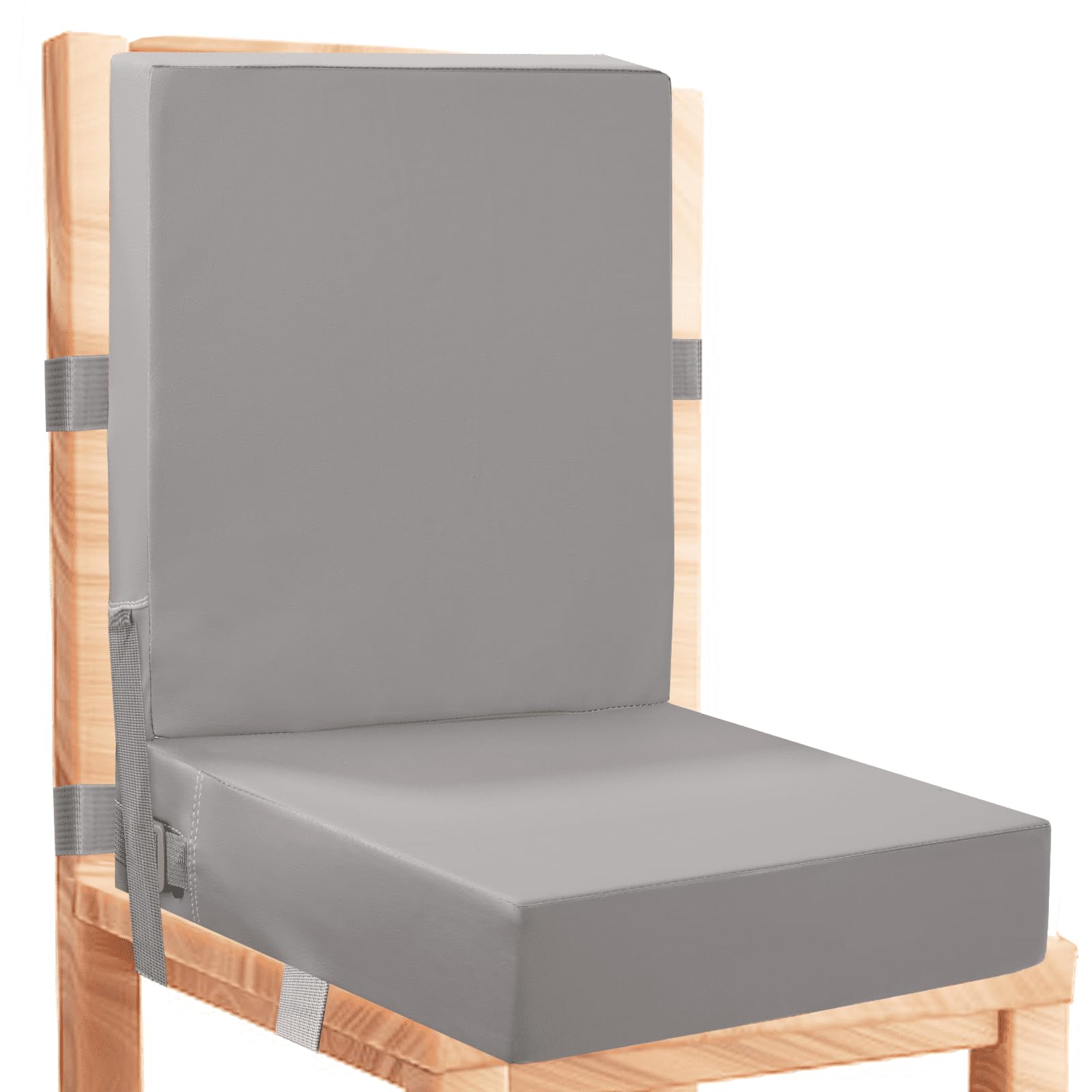 Asiento Elevador para Niños, PU Asiento Elevador Infantil Cojines para Tronas para Bebé de Lavable y Ajustable Elevador de Asiento para Silla de Comedor