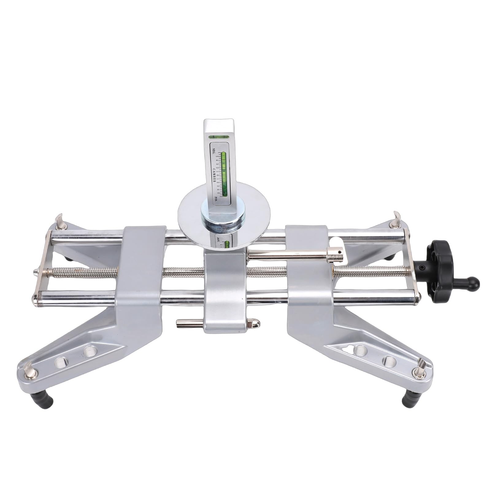 Abrazadera de Alineación de Ruedas, Herramienta de Abrazadera de Rueda de Acero Inoxidable, de Rueda con Adaptador Magnético con Medidores de Inclinación Precisos, Se Adapta a Llantas de 11