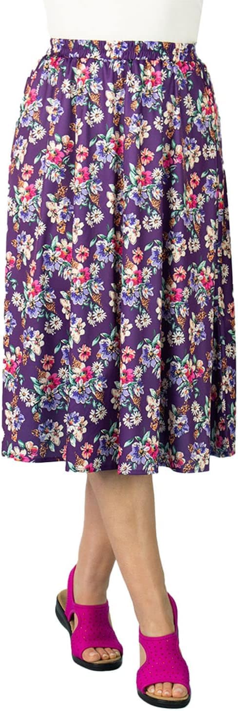 Fashion Friendly Multi Floral Skirt Medium (14-16)