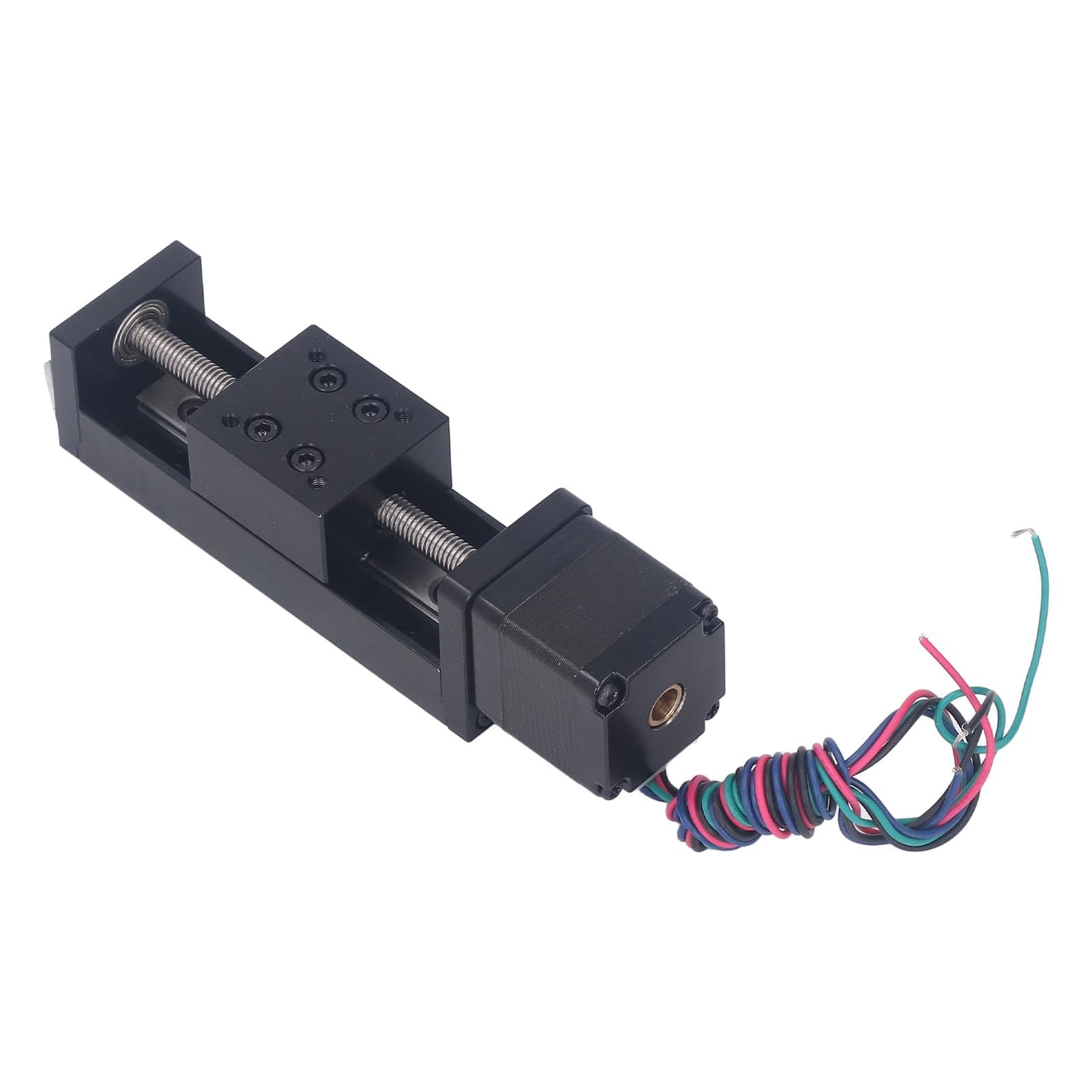 Aramox Mini Actionneur de Glissière de Guidage de Rail Linéaire à Course de 50 Mm, étage X Y Z en Alliage avec Moteur Pas à Pas 28 pour Pièces de Routeur CNC, Guide de Mouvement de Haute Précision