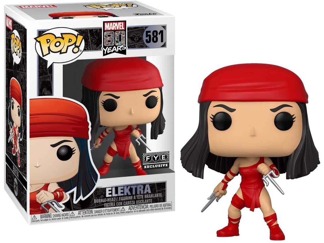 Amazon.com: Funko Pop! Marvel 80 Years: Elektra (First Appearance