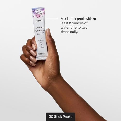 Miniatura 6 de THORNE - Amino Complex - Polvo de EAA y BCAA clínicamente validado para antes o después del entrenamiento - Promueve la masa muscular magra y la
