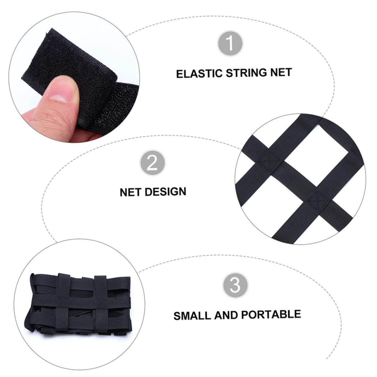 de Red Elástica para Equipaje Seguro y Organizado 2 Piezas de Nailon para Techo de Coche y Almacenamiento Conveniente Diseño Flexible