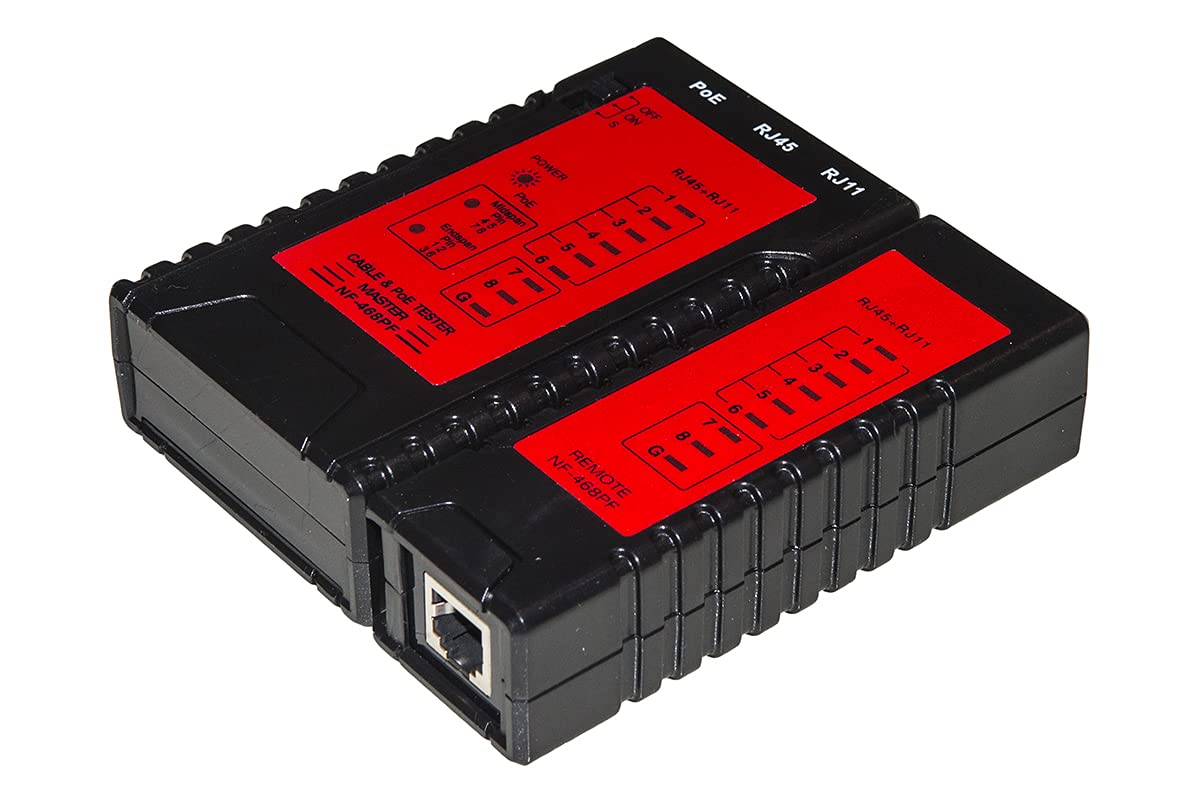 TESTER SIECI DO KABLI SIECIOWYCH RJ11 RJ45 I POE