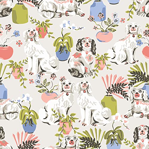 NuWallpaper x Printfresh Stone Good Dog Peel & Stick Wallpaper, PFS4812