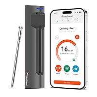 Vista 1 de Wireless Meat Thermometer, Bluetooth Thermometer, Smart Digital Wireless Meat Thermometer with App Control, IP69 Waterproof, Digital Cooking