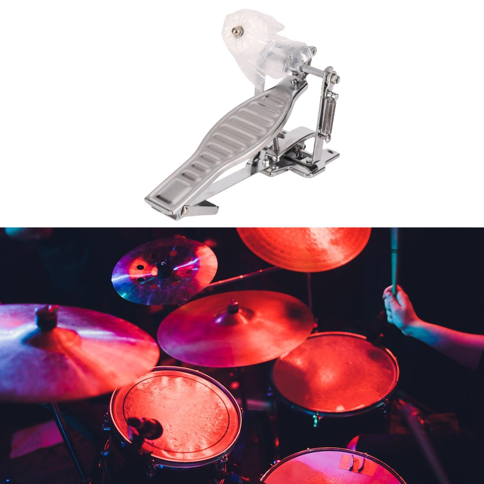 DYNWAVE Single Bass Drum Pedal Drum Accessories Pedal Musical Instrument Parts Practice Professional for Pro Drummers Jazz Drums Kit