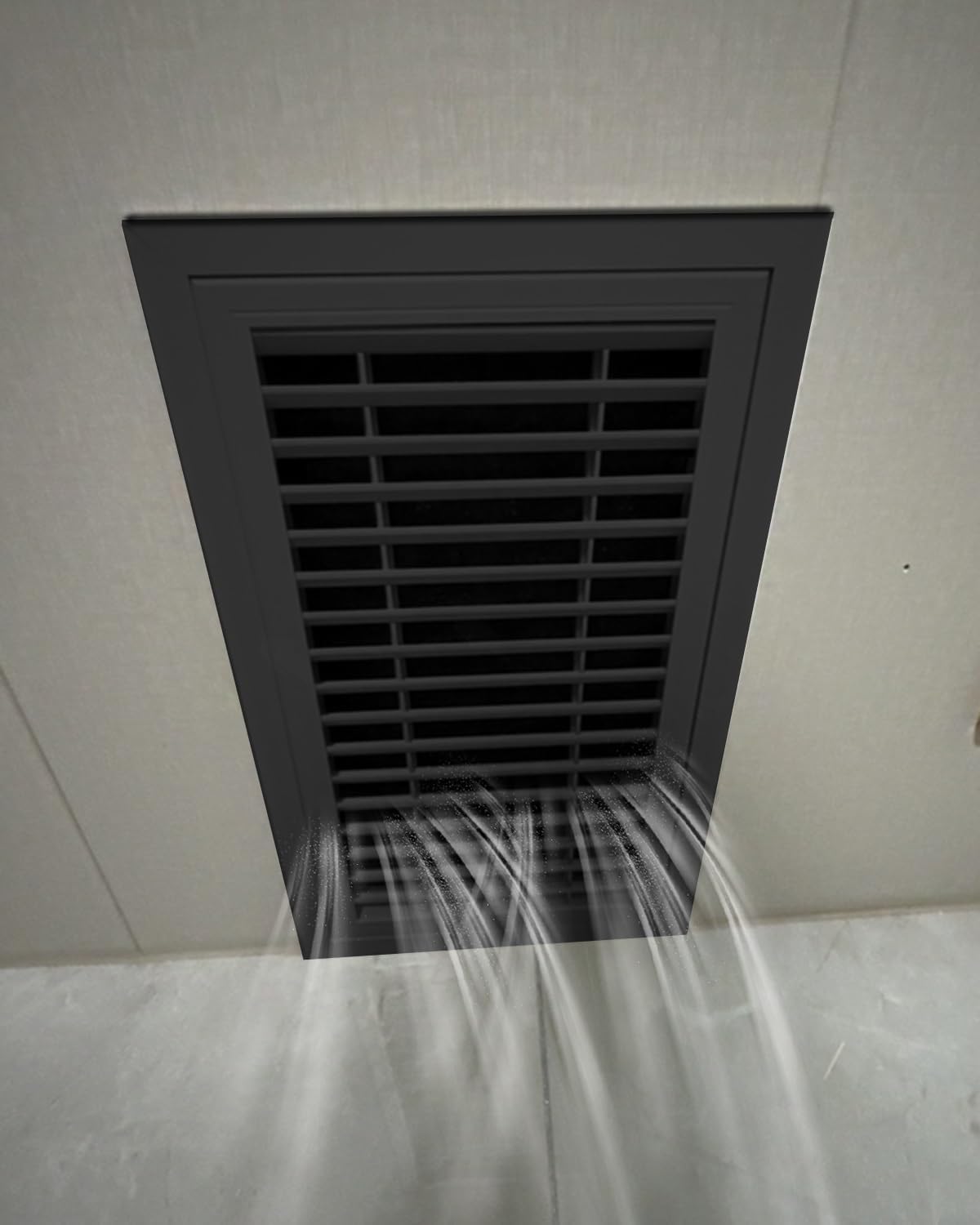 Push Click Crawl Space Hatch - Removable Louvered Board, Metal Access Door/Panel/Vent Exterior Black, Flush Mount Revision Hole Cover(40x60cm/16 x24)