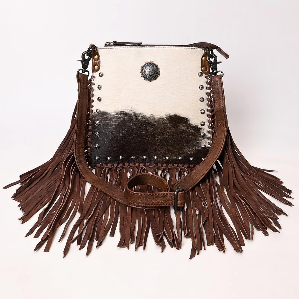 American Darling Cross Body Hair on Genuine Leather Western Women Bag | Handbag Purse Crossbody for Cute