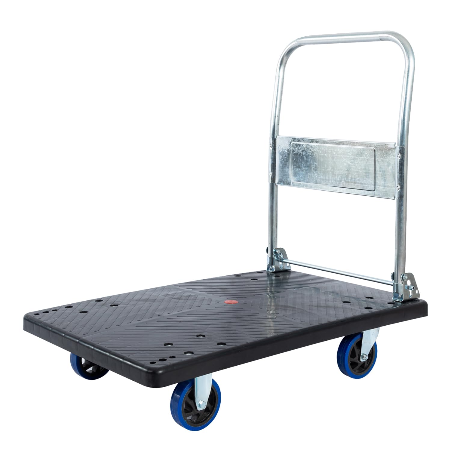 K IKIDO Carrito de transporte plegable con asa – Carrito de transporte con asa – Soporte de transporte antideslizante – Capacidad de carga de 300 kg – Plataforma grande