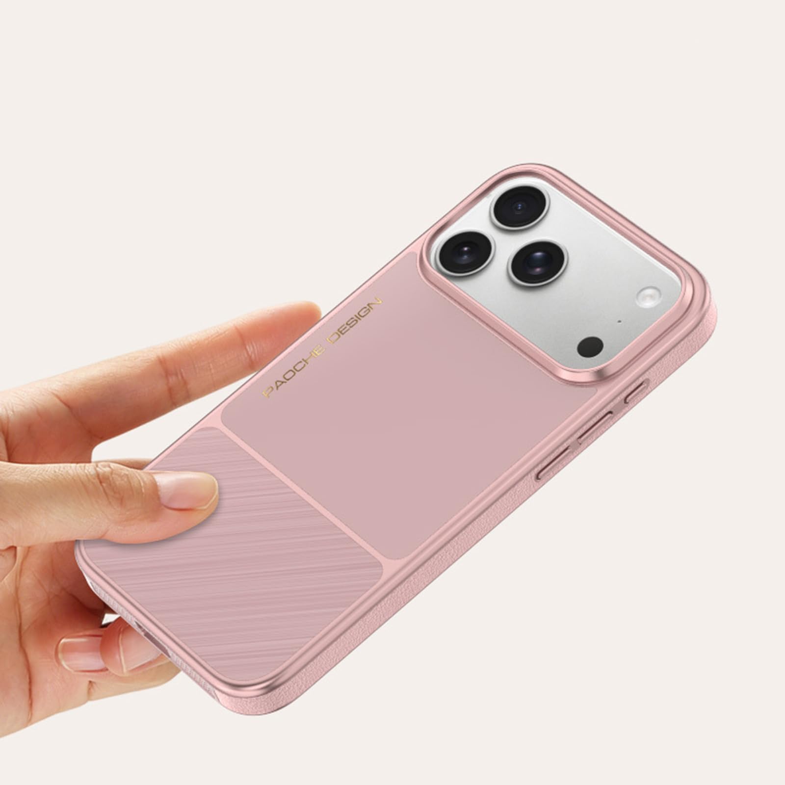 Magnetisch Hülle für iPhone 17 Pro Max/17 Pro/17, Leichte Luxus Gefrostet rutschfeste Schutzhülle Unterstützt Drahtlose Aufladung Handyhülle,Schwarz,17