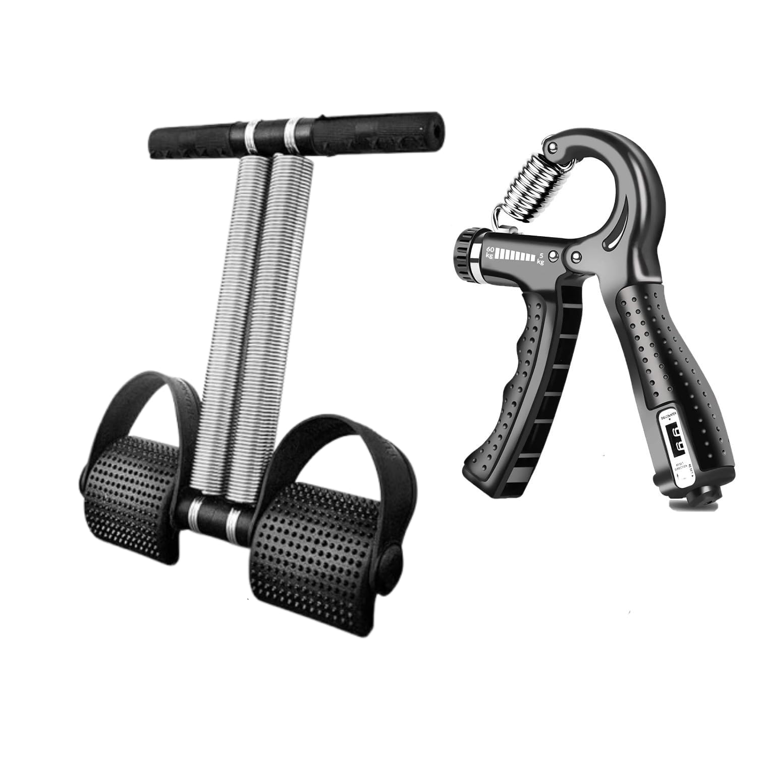 Tummy Trimmer with Twister and Toning Tube and hand Grip and ab exerciser and push up stand combo Pack for man and women (TUMMY TRIMMER WITH HG COUNTER)-image-36