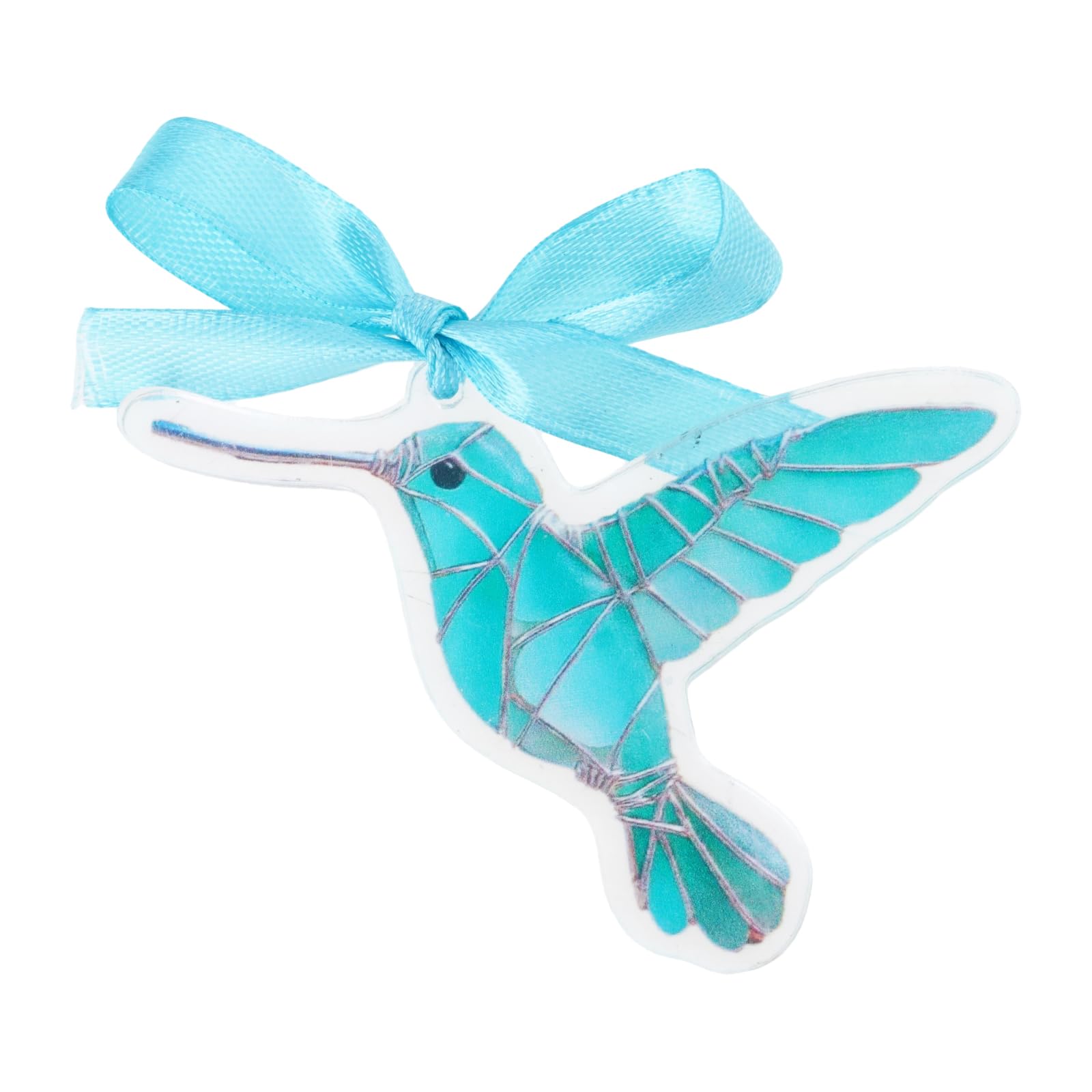 Piceioep Artisanal Sea Glass Acrylic Bird Art Piece Symbolizing Freedoms for Harmonious Bedroom Garden or Living Room Enhancement Hanging Ornament