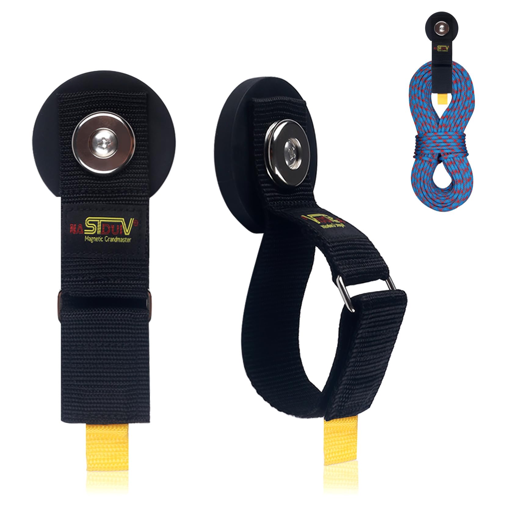 Strong Magnetic Hooks For Hanging Heavy Duty,Magnetic Tool Holder With Rubber Coating And Velcro,Extension Cord Holder And Magnetic Tool Organizer,Suitable For Garage RV Storage And Organization