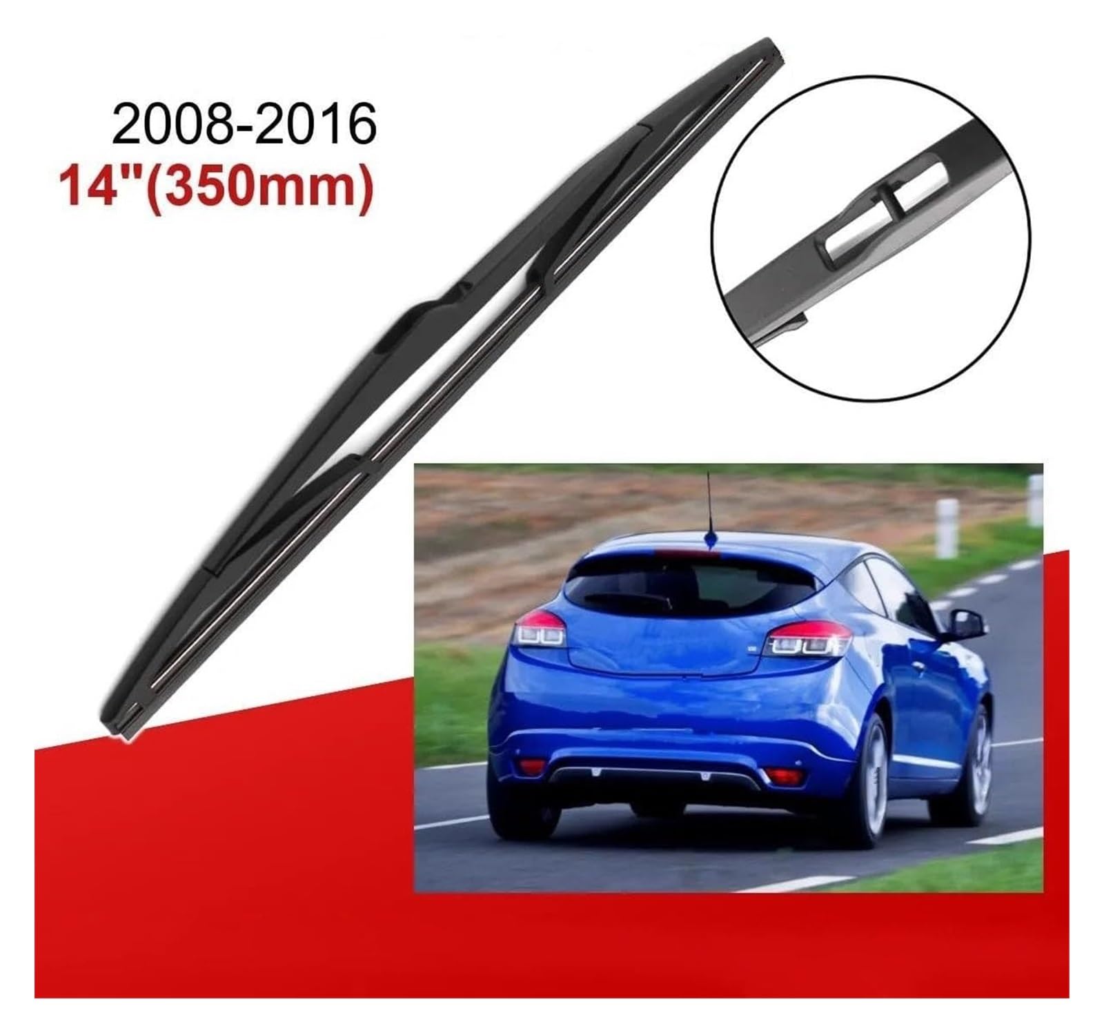 Parabrezza Tergicristalli Per R&enault Per M&EGANE 3 Hatchback Coupe 2008-2016 24 "+16"+14" Spazzole Tergicristallo Anteriori Posteriori Spazzole Tergicristallo Auto