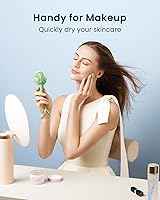 Vista 6 de Gaiatop Mini Portable Handheld Fan, 3 Speed Powerful Battery Operated, Small USB Rechargeable Personal Fan for Makeup Eyelash, Camping Beach