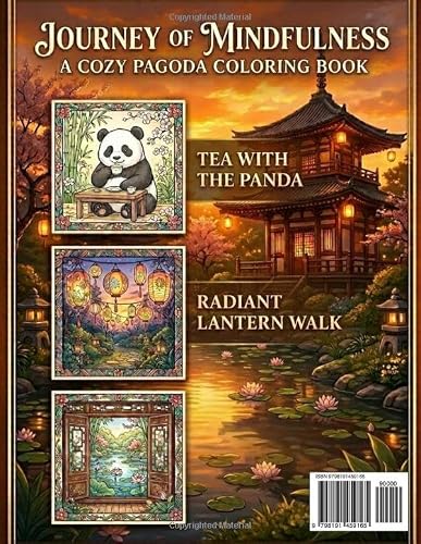 Panda Tea House Coloring Book for Kids and Adults: Cute Kawaii Pandas, Cozy Tea Rooms, Asian-Inspired Gardens, Tea Parties, Adorable Animals and ... for Stress Relief, Creativity and Mindfulness - Image 2