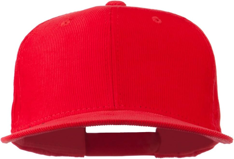 Corduroy Vintage Snapback Cap - Red OSFM