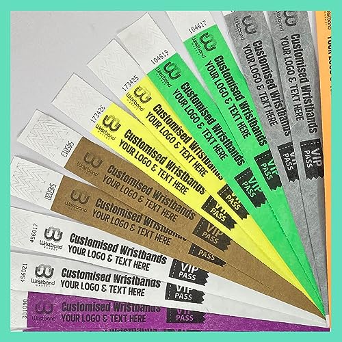 Pulseras Tyvek antirasgaduras para evitar fraudes en fiestas, etiquetas de seguridad, 300 pzs