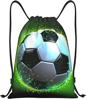 巾着バックパック レディース メンズ 防水 巾着バッグ クール サッカーボール シンチバッグ 軽量 ジムバッグ