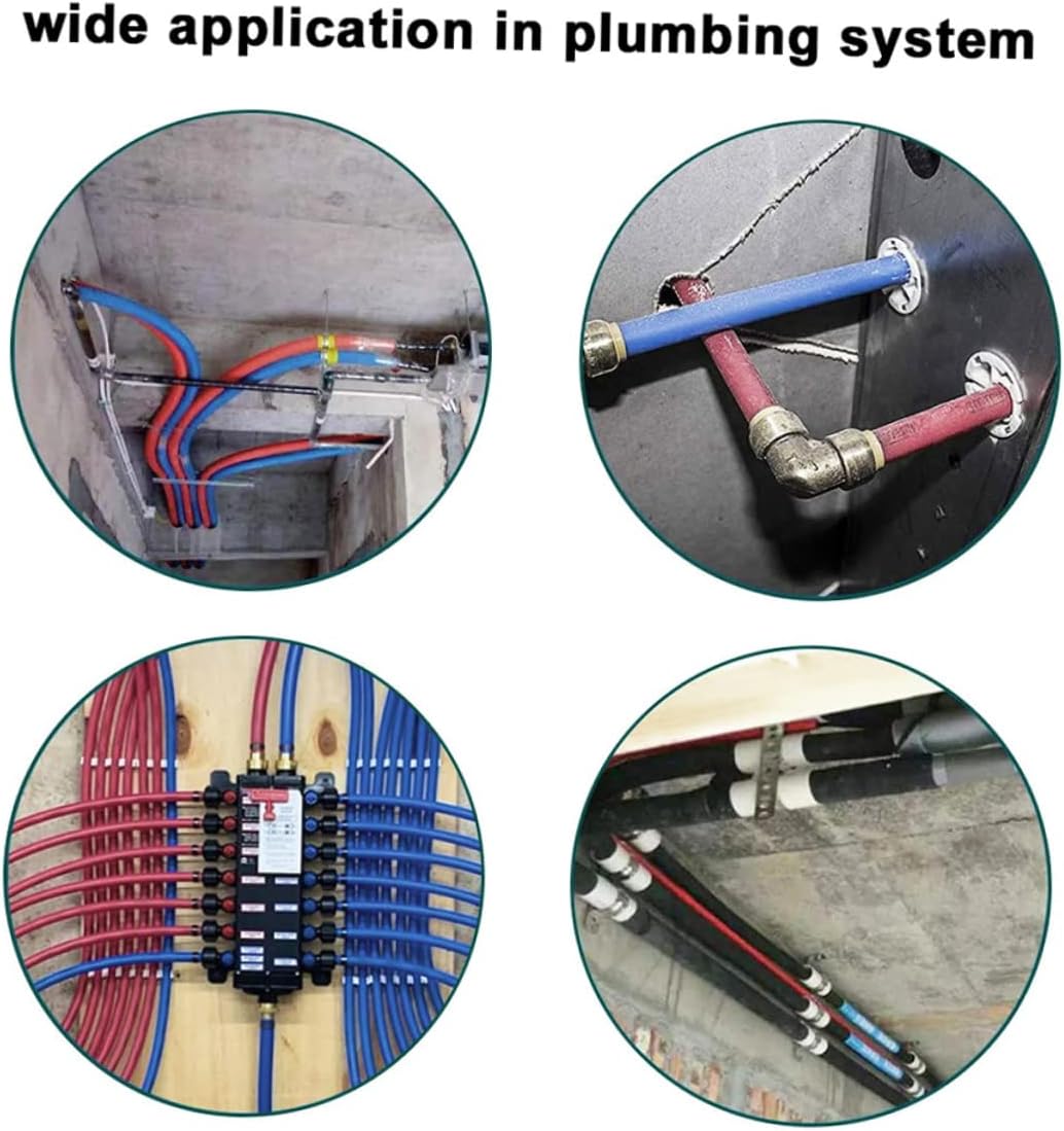 LIFKOME 80pcs Stainless Steel Hose Clamp Kit Wide Single Ear Clamps for Securing Pipes Assortment with Pressure-resistant Corrosion-resistant Design