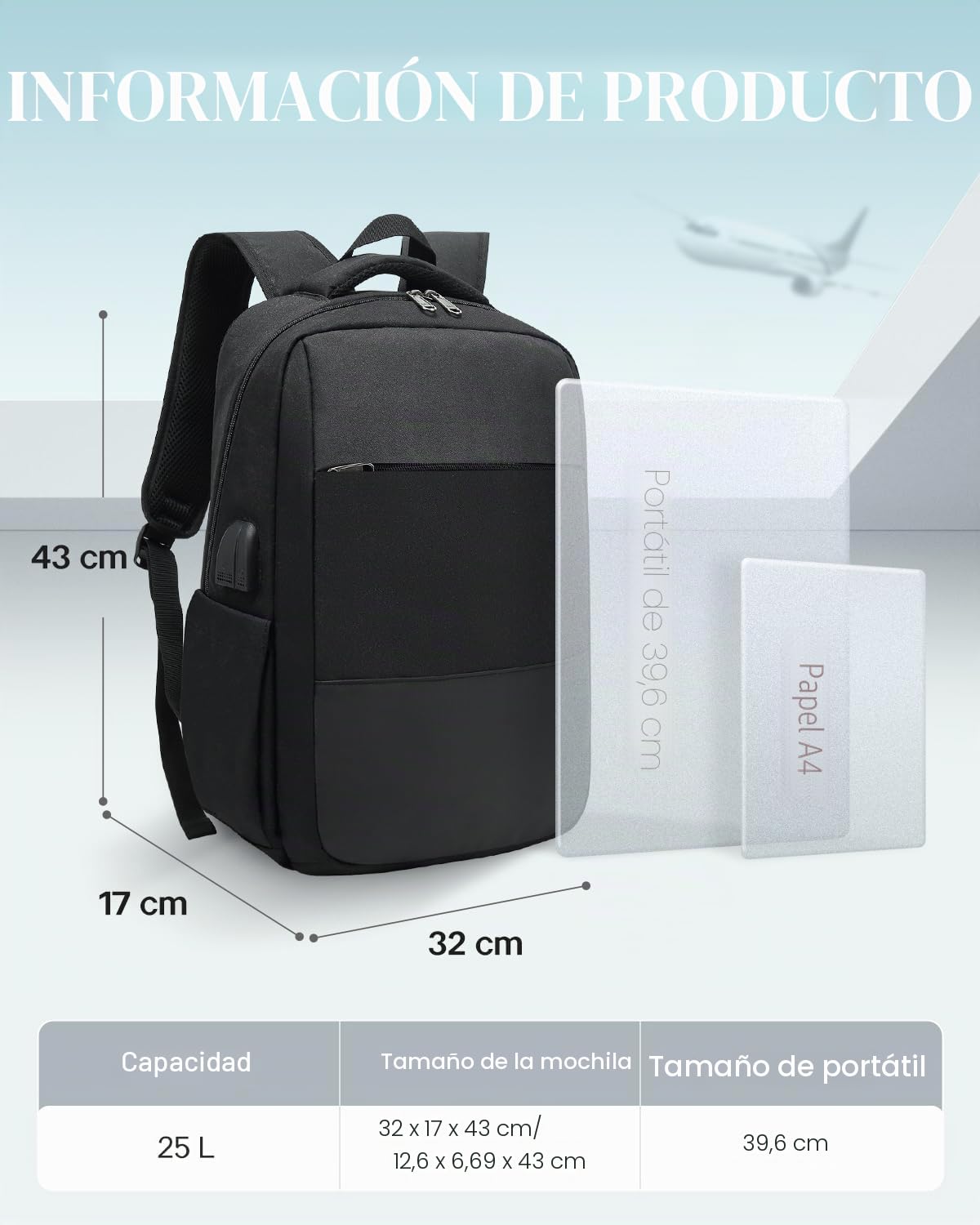 Mochila para ordenador portátil, mochila para hombre, antirrobo para ordenador portátil, 15,6 pulgadas, para viaje/negocios, colegio