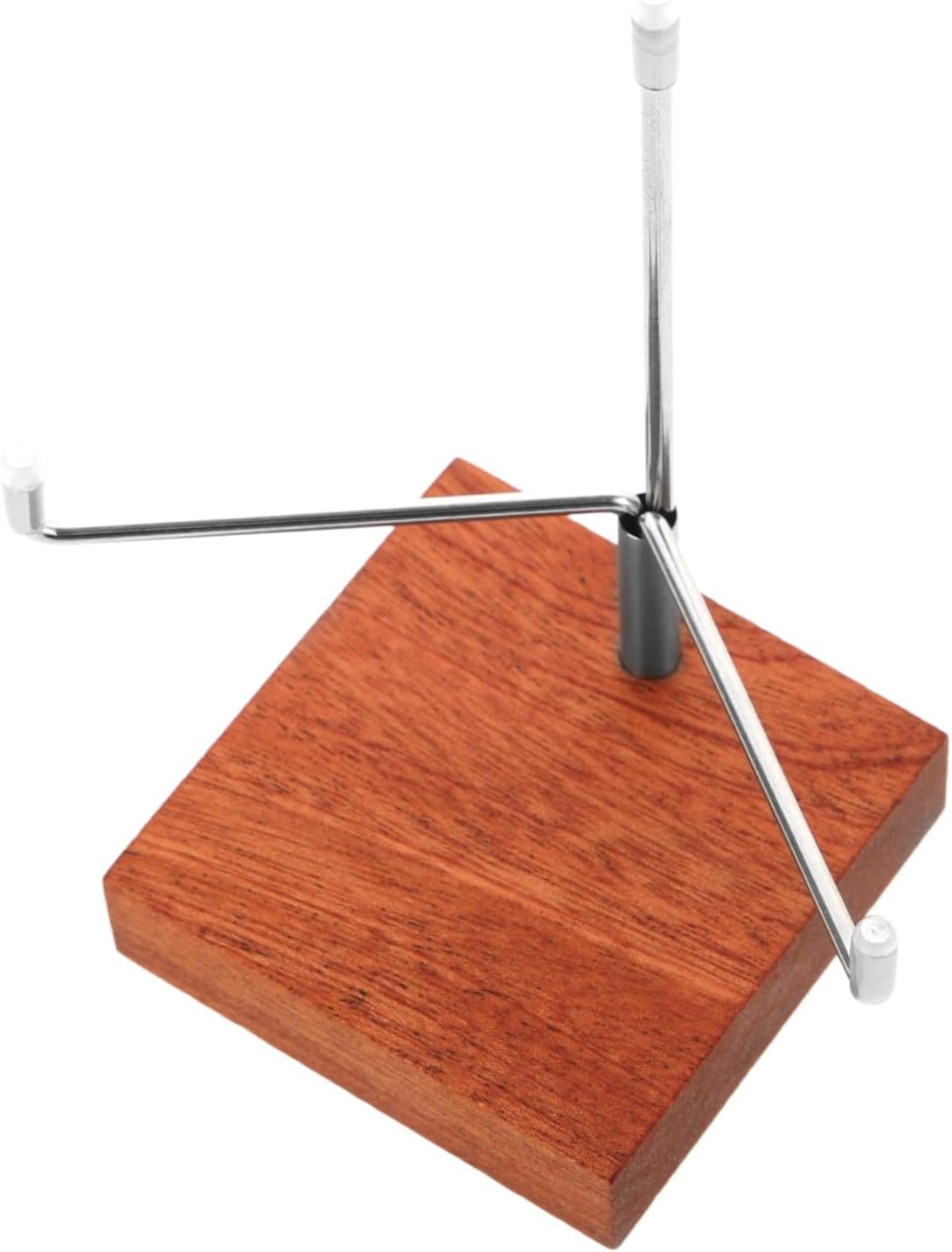 PRETYZOOM Crystal Ball Display Stand with Metal Holder and Wooden Base