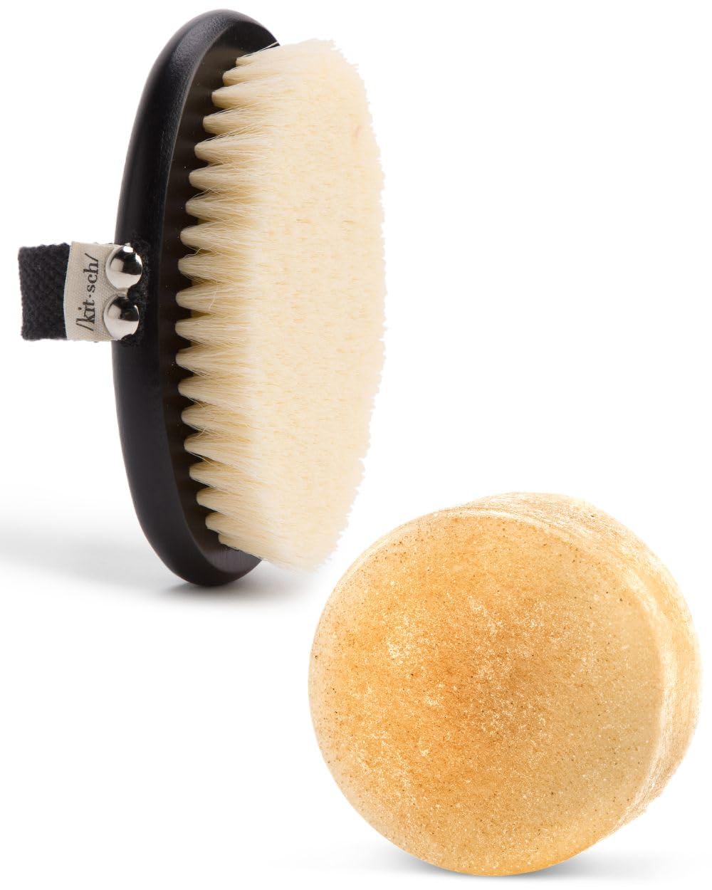 Kitsch Dry Brushing Body Brush & Exfoliating Sugar Body Scrub Bar with Discount