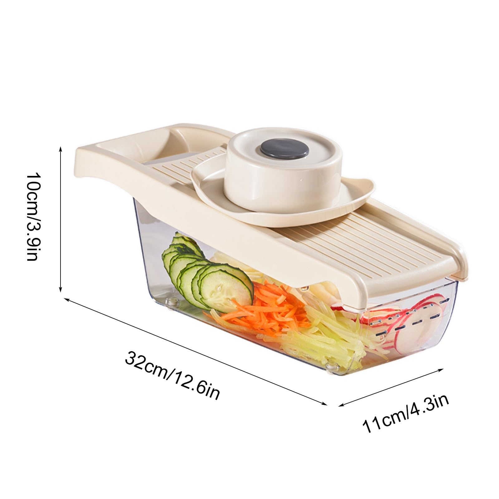 Tritatutto da Cucina Manuale 6 in 1 for La Cucina, Grattugia for Verdure e Grattugia for Cucinare e Preparare Il Cibo for i Pasti