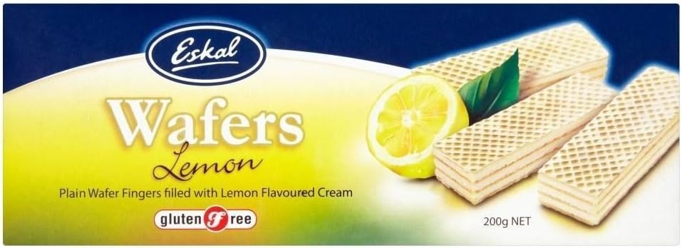 Eskal Lemon Wafers 200 g (Pack of 12)