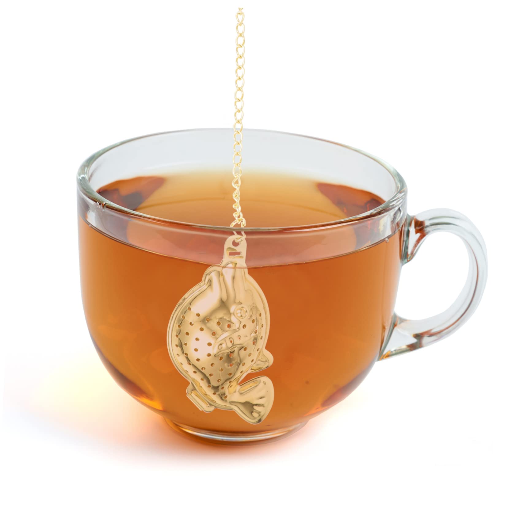 Zerodeko 2pcs Dolphin-shaped Tea Strainer Fine Tea Infuser Practical for Home Office and Restaurants