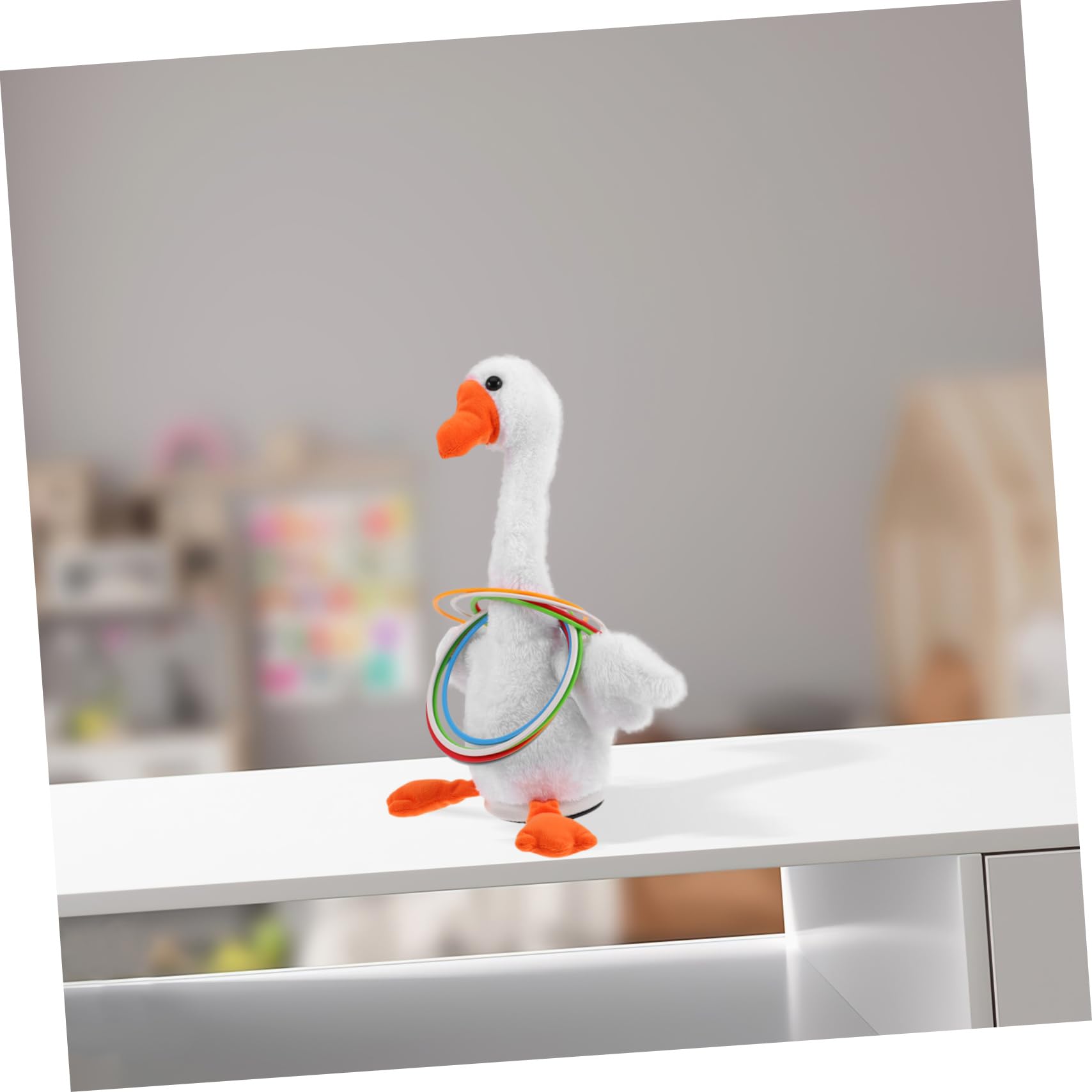 Gatuida Set Di Anelli Da Lancio Elettrico Per Bambini, Gioco Interattivo Genitore-figlio, Accessorio Didattico Prescolare Per Sviluppo Motricità e Concentrazione, Per Mercati Notturni