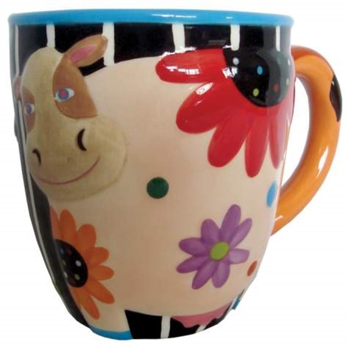 Westland Giftware 12-Ounce Cozy Cow Ceramic Mug, 4-Inch