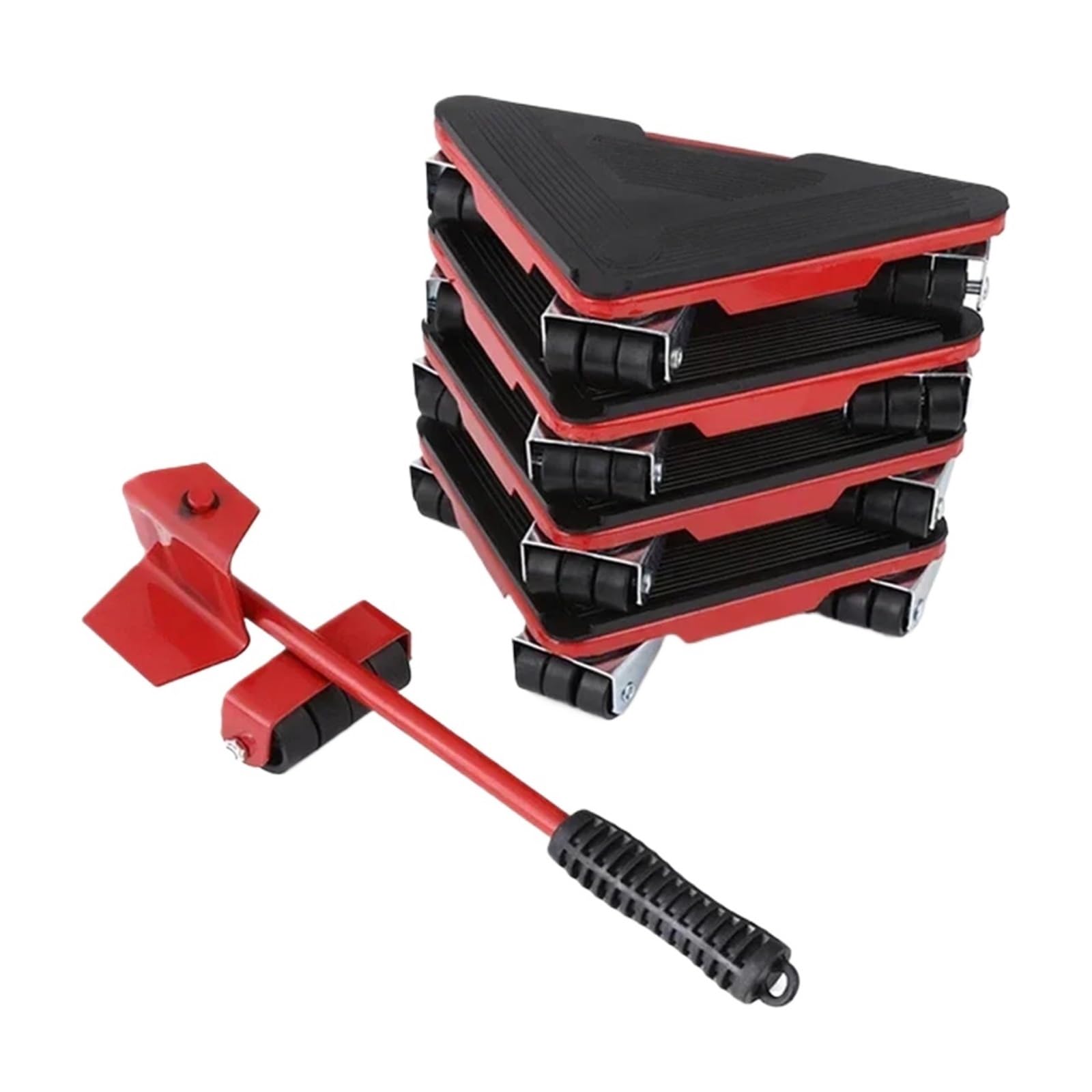 DuMoving Roller Set5PCS Nero Strumento di Sollevamento per Facile Trasporto & Rimozione di OggettiRuota Traslochi per Casa & Ufficio Uso