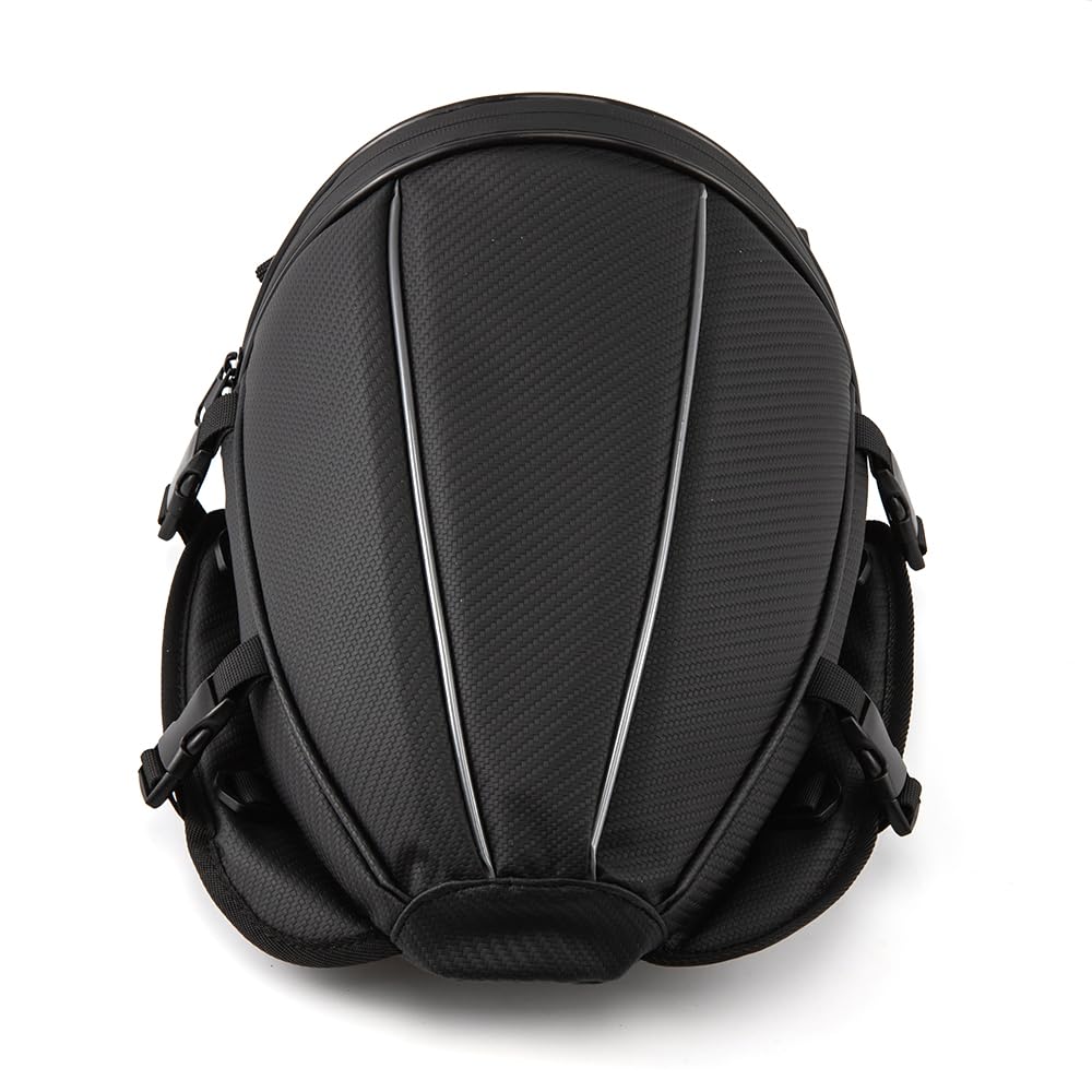 Borsa a sella impermeabile multifunzionale della sella di stoccaggio del poliestere della moto, Sport all'aperto del sedile posteriore del motociclo leggero del carro armato Bag con la tracolla